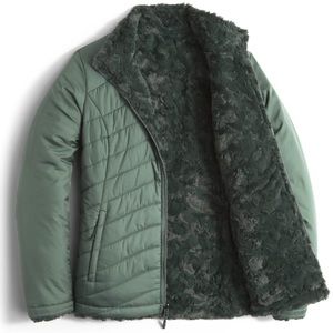 North Face reversible Mossbud swirl jacket Green